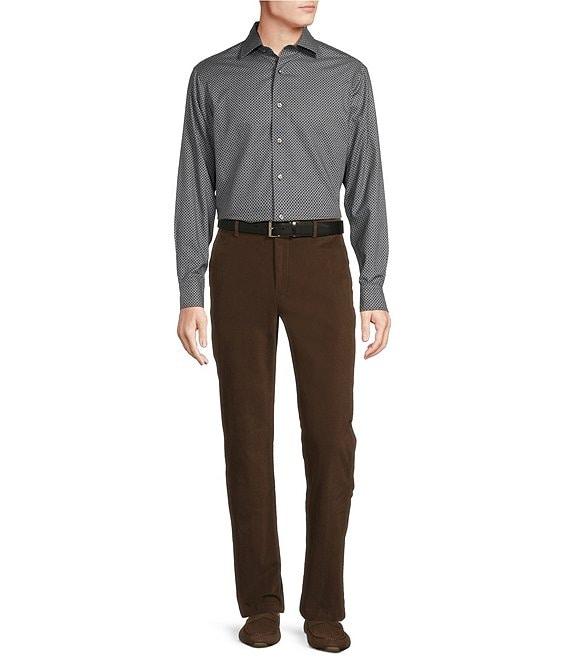 Daniel Cremieux Signature Label Mount Lussari Collection Non-Iron Geo Print Long Sleeve Woven Shirt Product Image