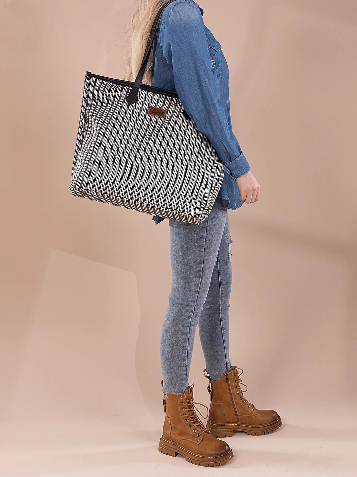 Women's Stripe Logo Tote | Women's Luggage & Accessories | Lee® Product Image