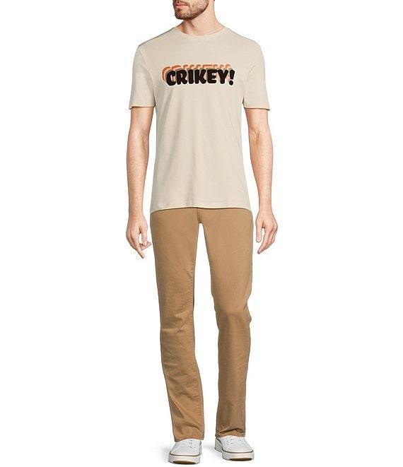 Murano Crocodile World Collection Slim Fit #double;Crikey#double; Flocked Short Sleeve T-Shirt Product Image