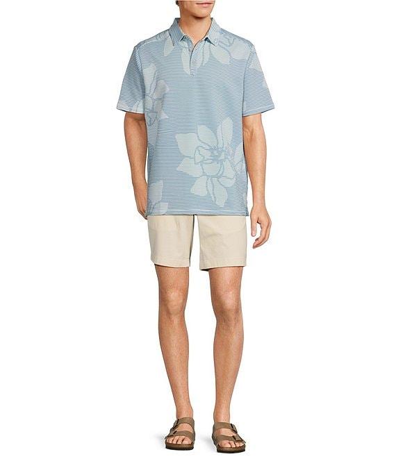 Tommy Bahama IslandZone Costa Wave Grande Fiorisce Short Sleeve Polo Shirt Product Image