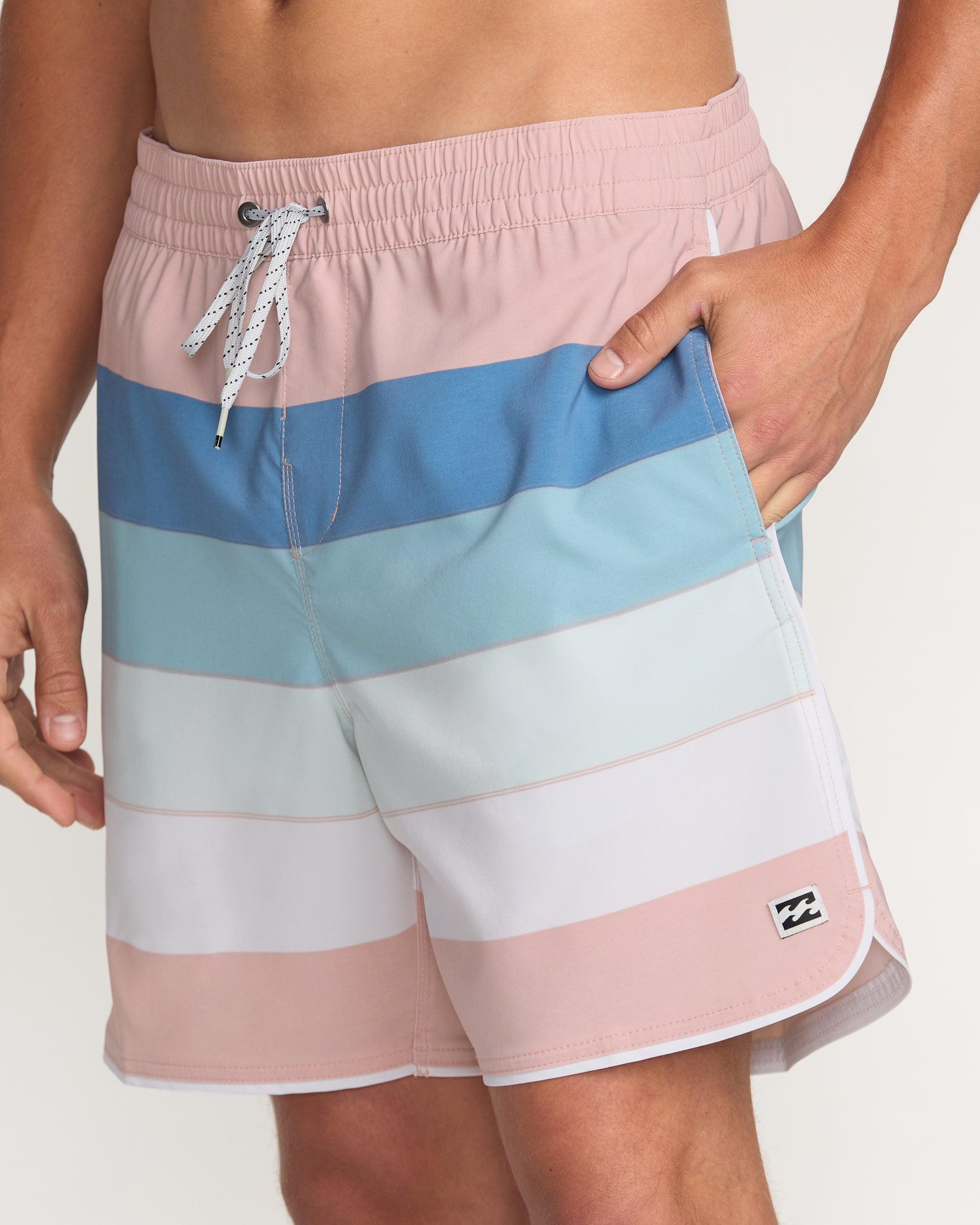 Sandbar Laybacks 17" Trunks - Dusty Pink Male Product Image