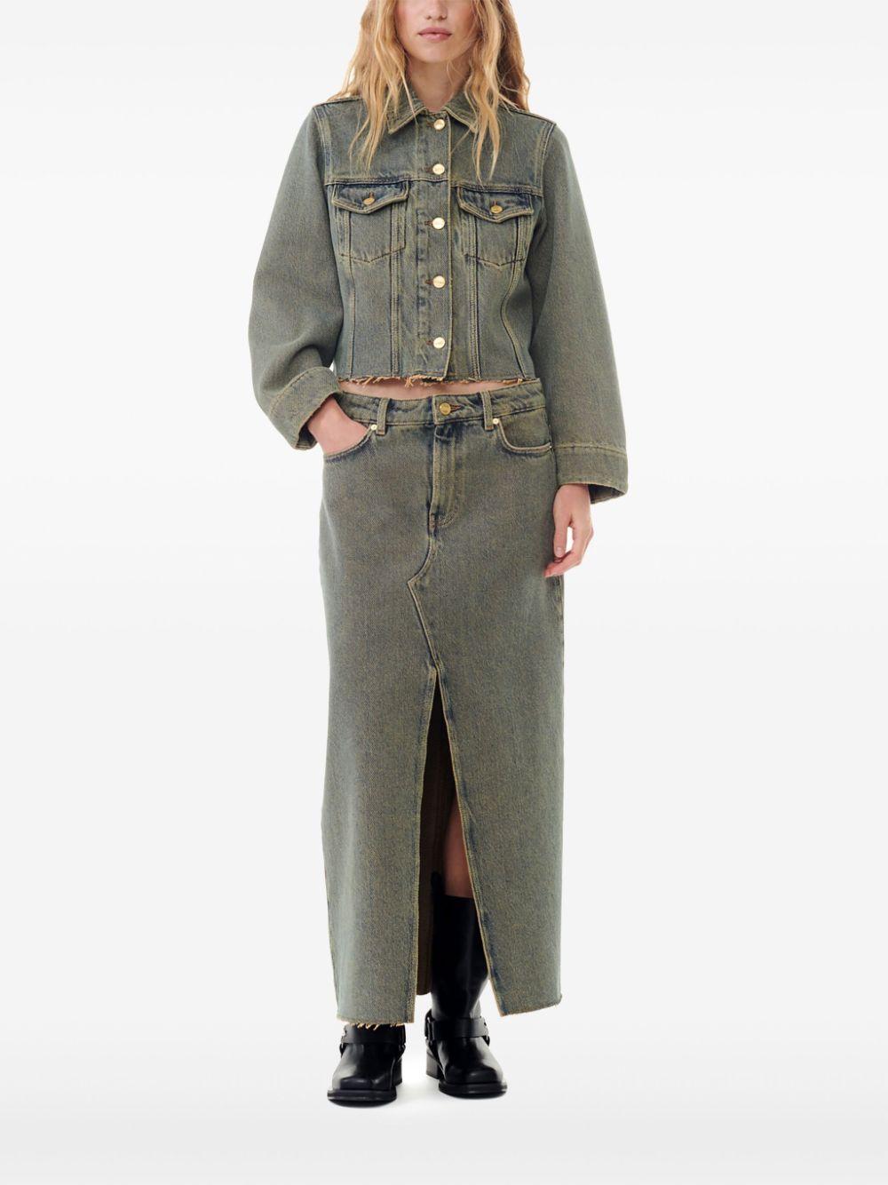 long denim skirt  Product Image