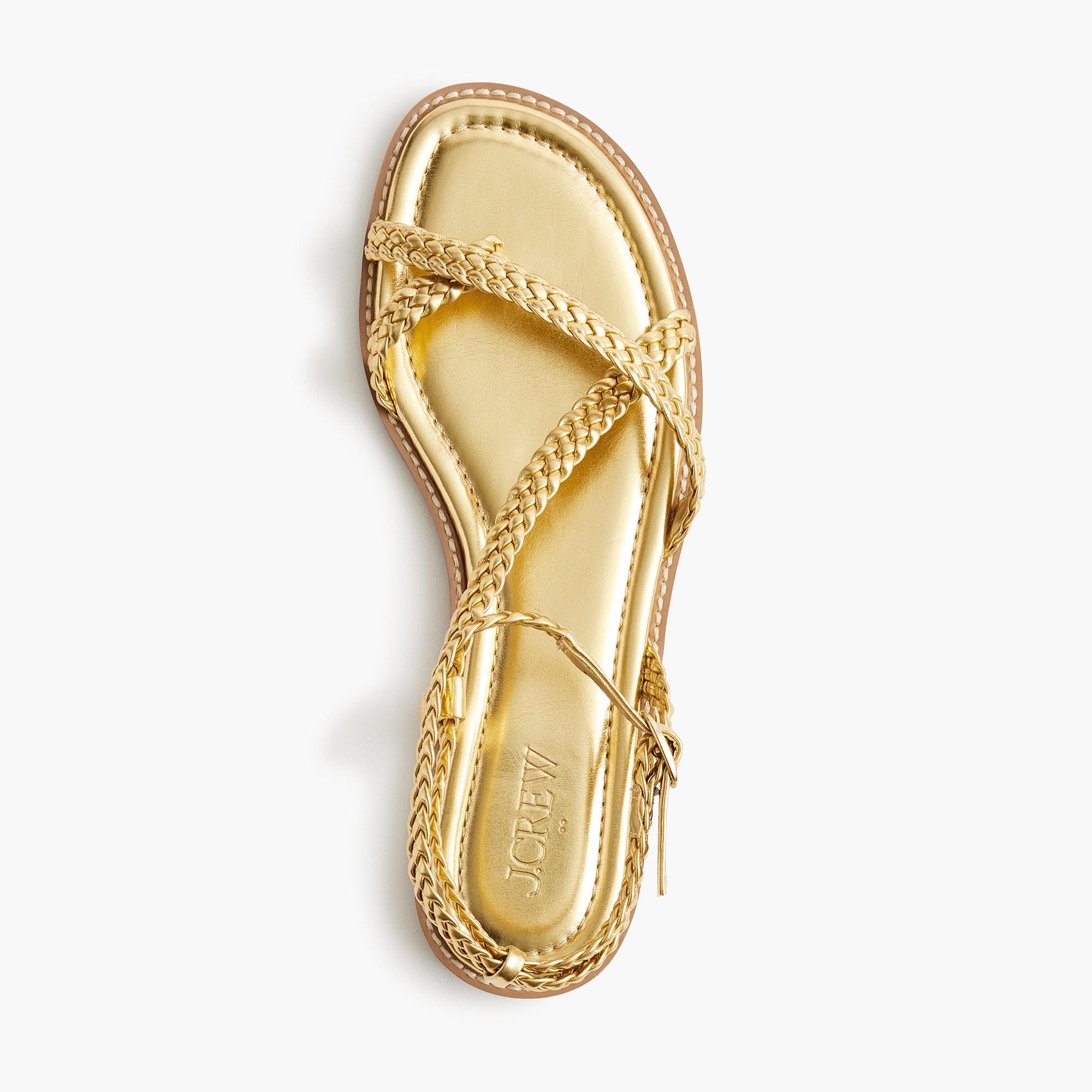 Braided strappy sandals Product Image
