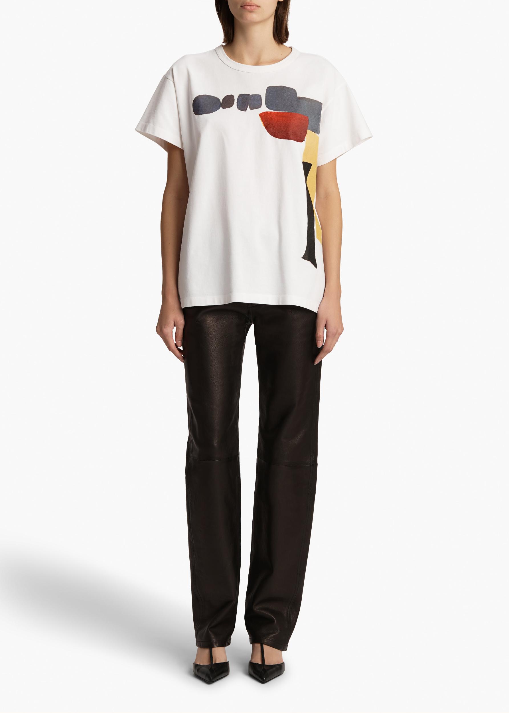 Maeve T-shirt in White Multi Product Image