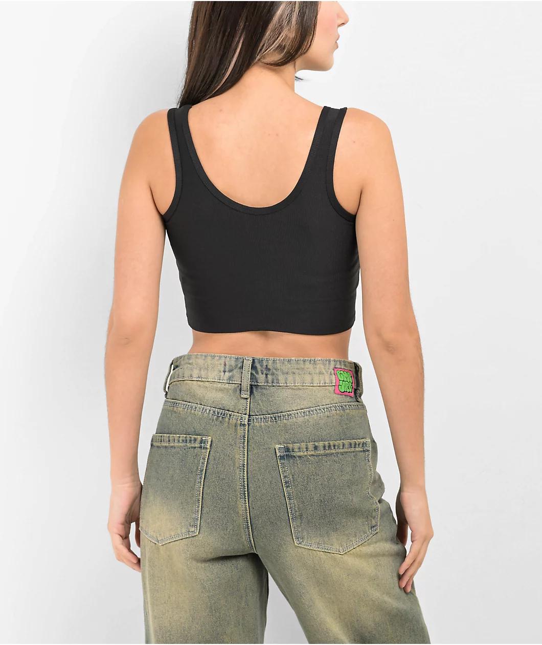 Zine Kenzi Caviar Crop Tank Top Product Image