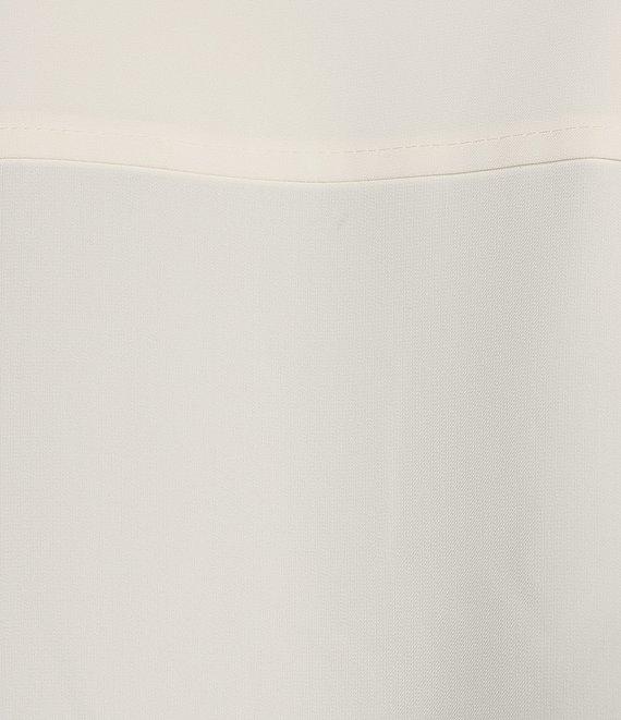 Calvin Klein Long Sleeve Collared V-Neck Blouse Product Image