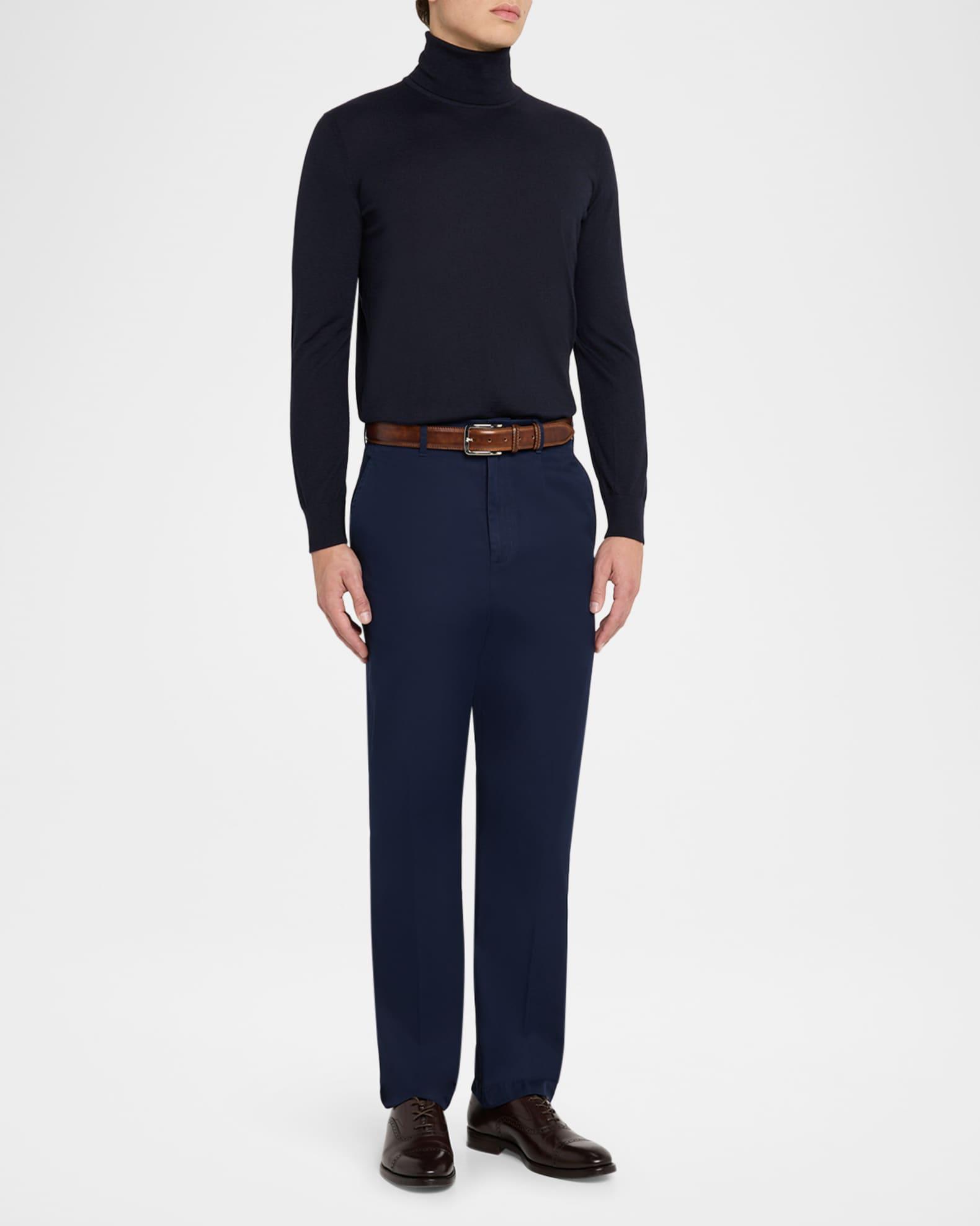 Men's Cotton Gabardine Tailored Chino Pants  Product Image