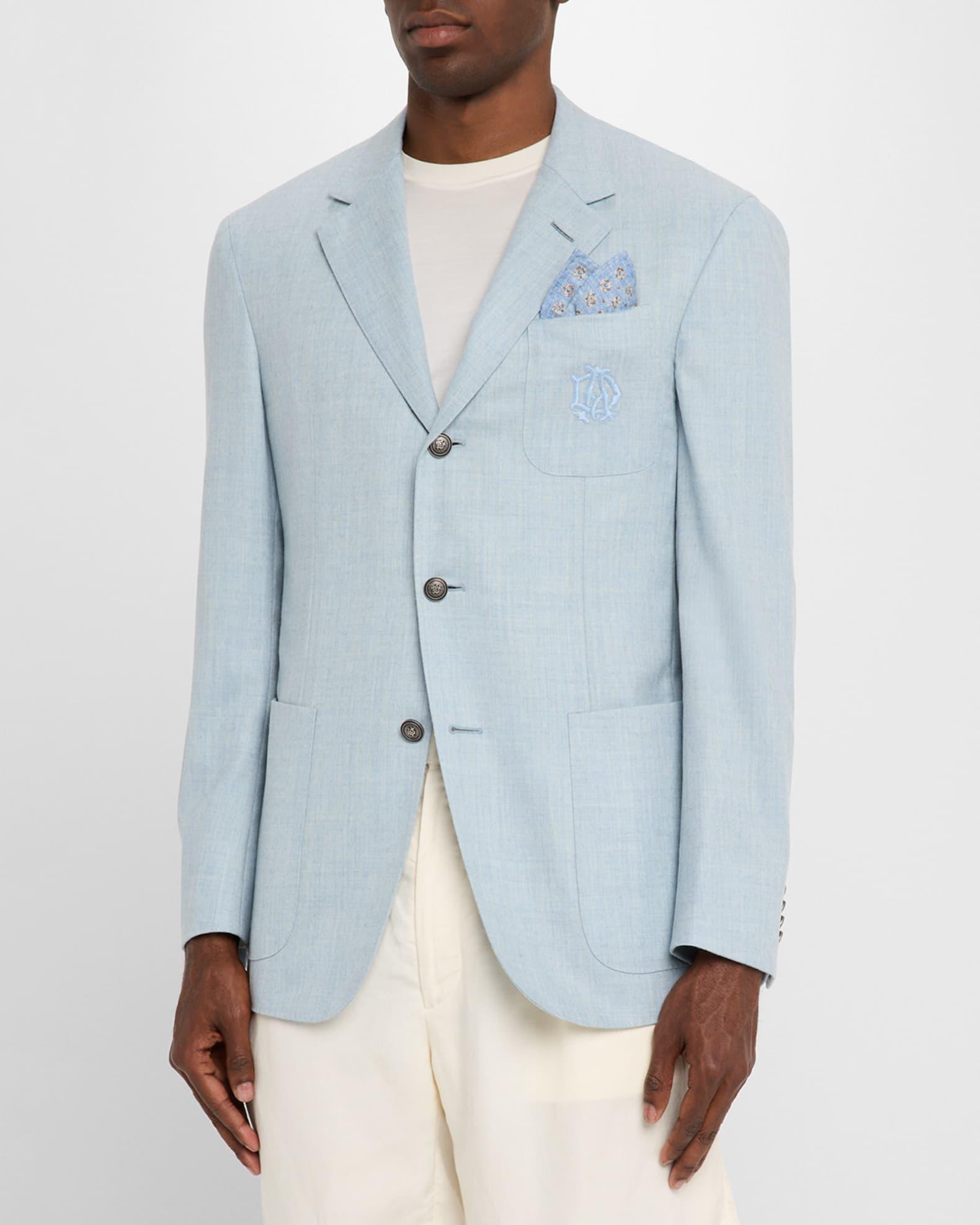 Men's Wool Flannel Single-Breasted Sport Coat Product Image