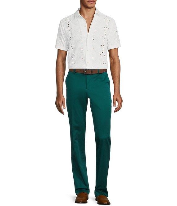 Murano Shape of Water Collection Alex Slim Fit Sateen Suit Separates Dress Pants Product Image
