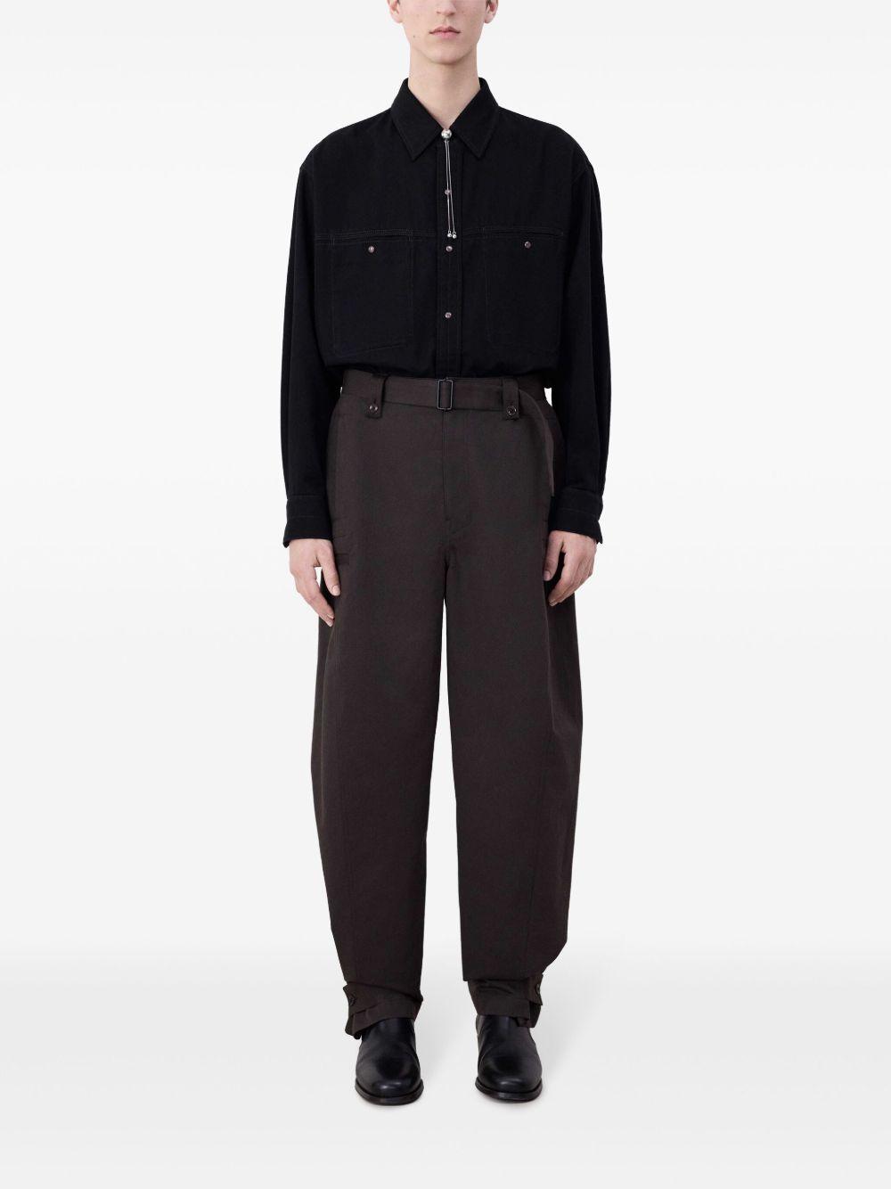 Twisted tapered trousers  Product Image
