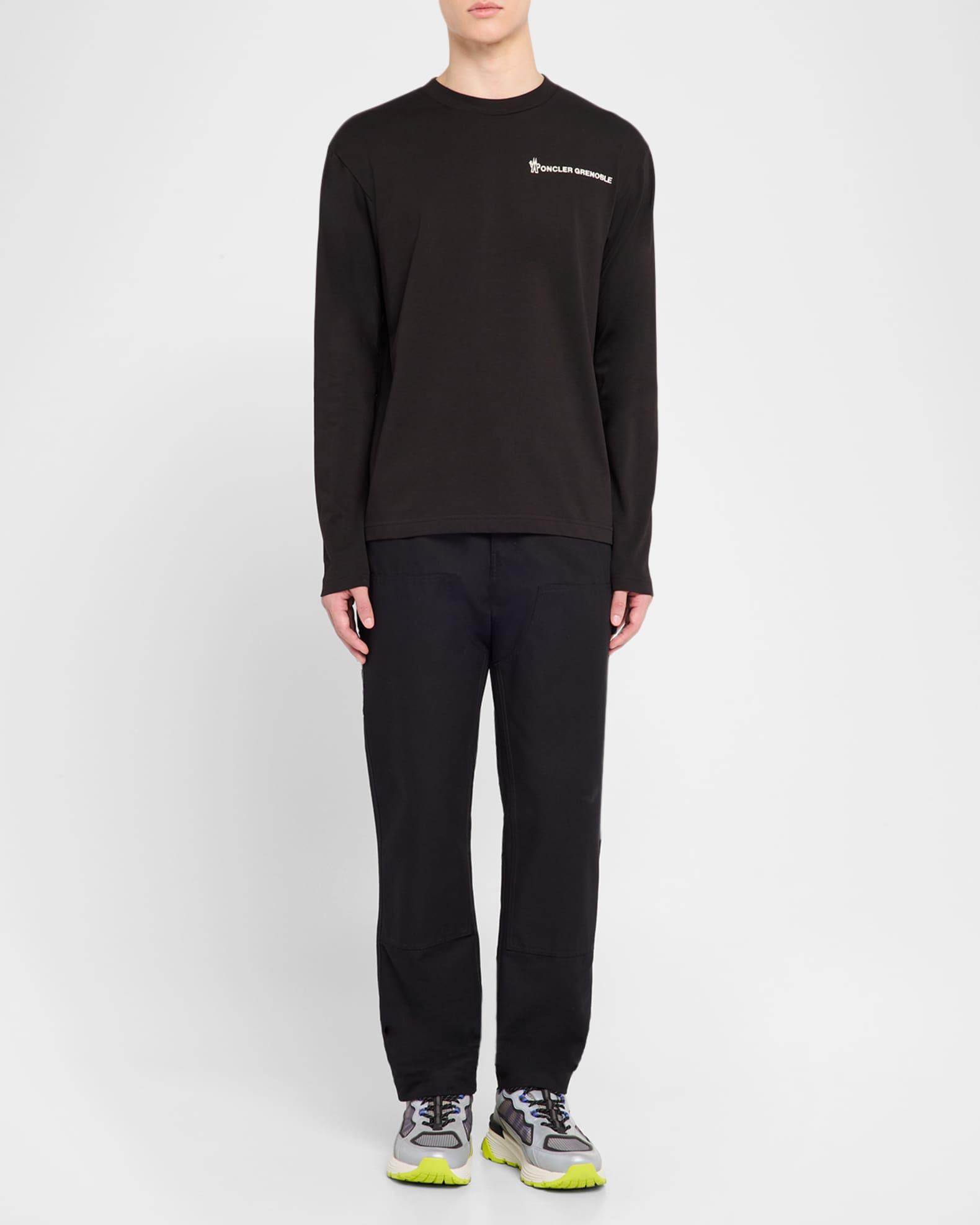 Men's Cotton Logo Long-Sleeve T-Shirt Product Image