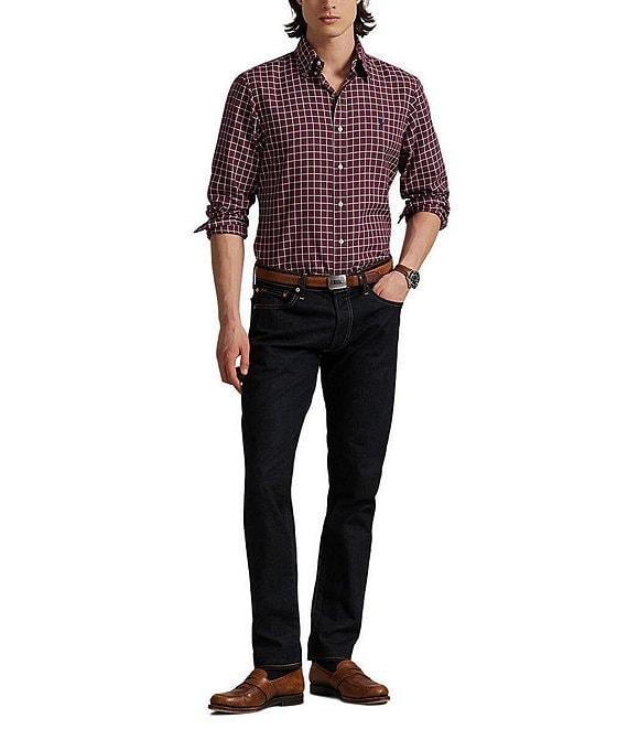 Polo Ralph Lauren Checked Classic Fit Performance Oxford Long Sleeve Woven Shirt Product Image