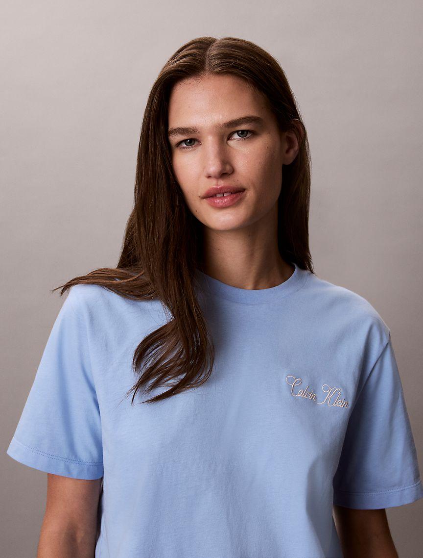 Cursive Calvin Klein Graphic Boxy Tee Product Image