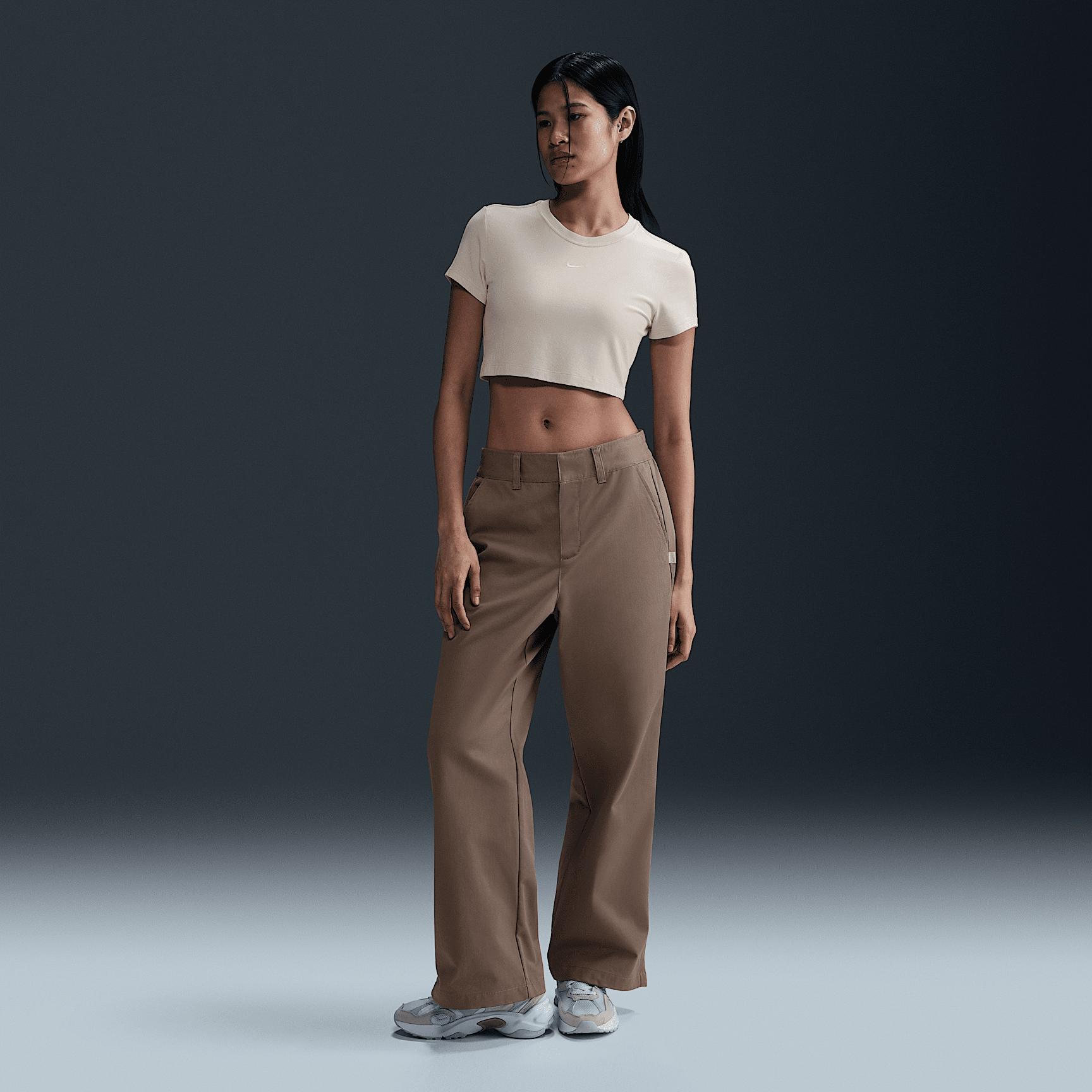 Nike Sportswear Collection Women's Mid-Rise Twill Trousers Product Image