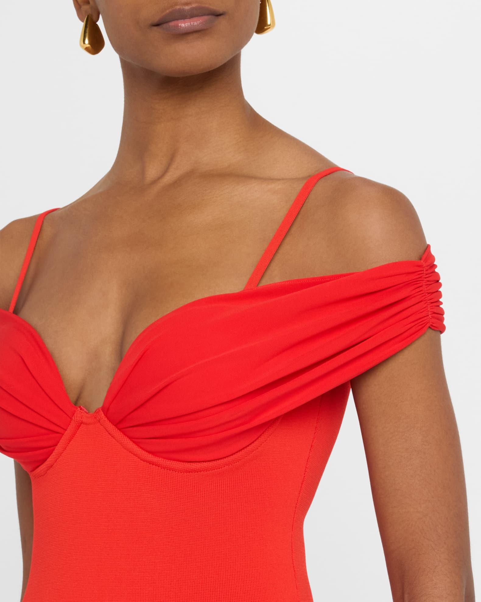 Amarantha Cold-Shoulder Jersey Maxi Dress Product Image