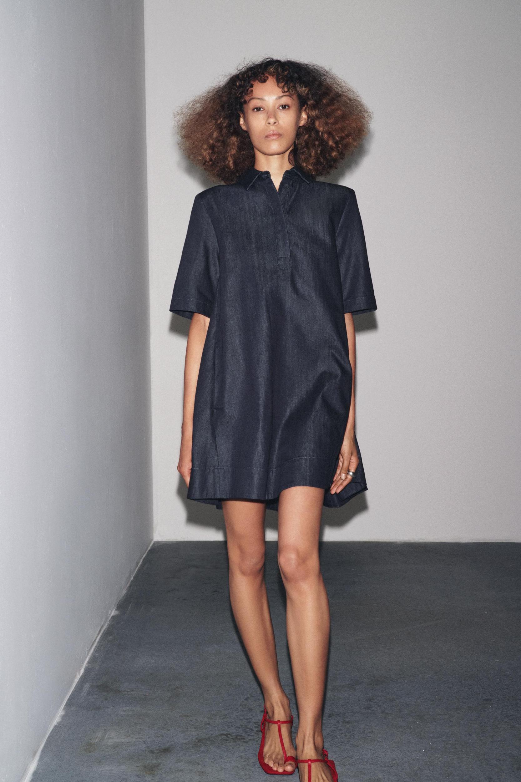 ZW COLLECTION DENIM MINI DRESS Product Image