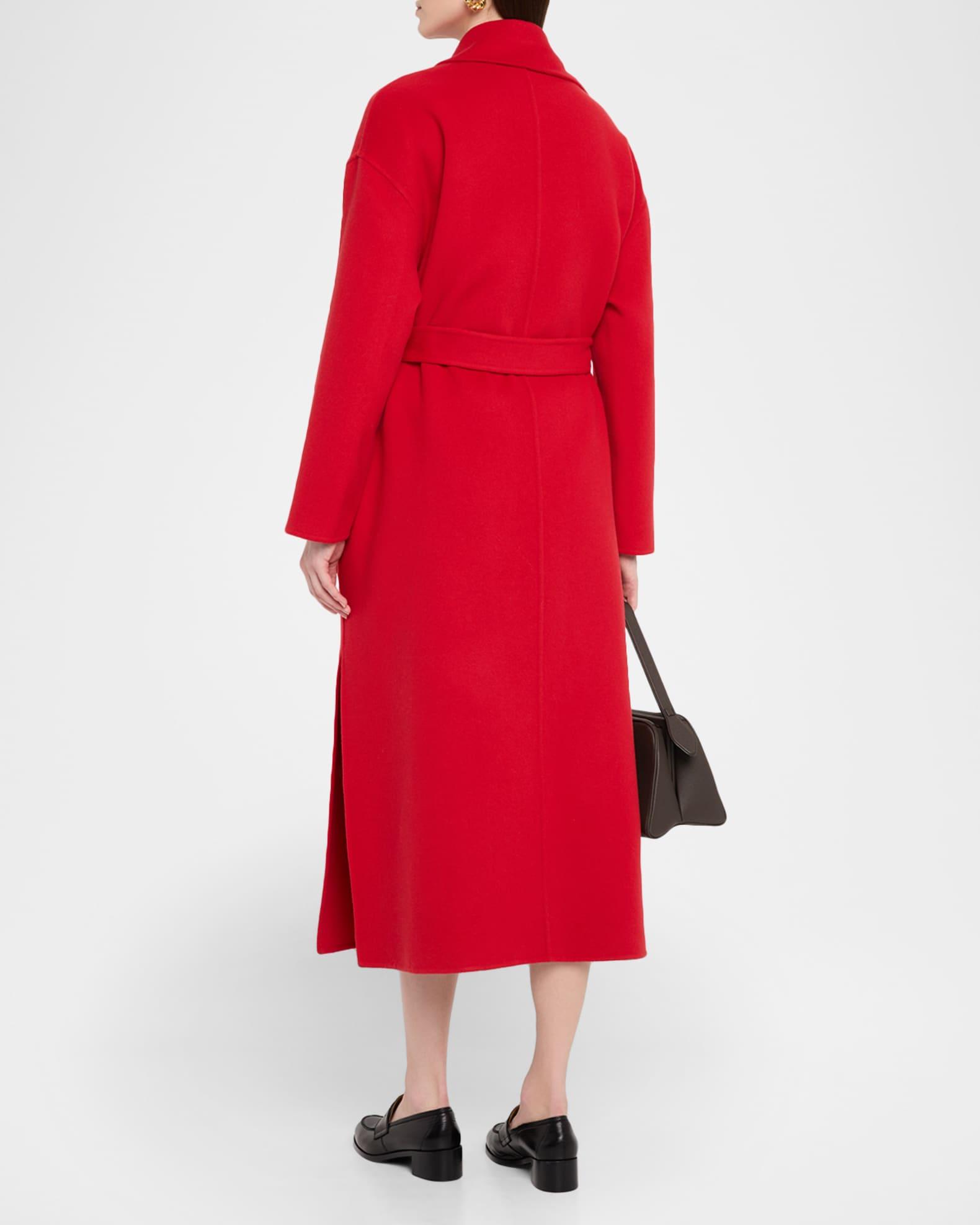 Wool-Cashmere Wrap Coat Product Image