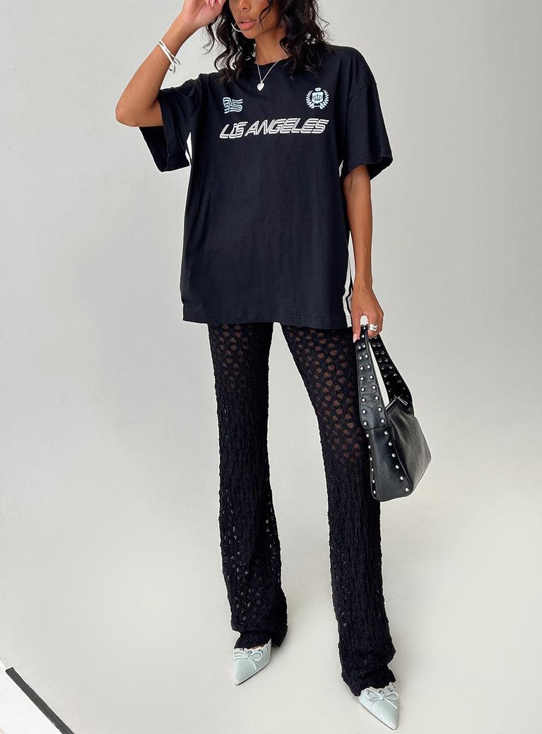 Call It What You Want Mesh Pants Black Product Image