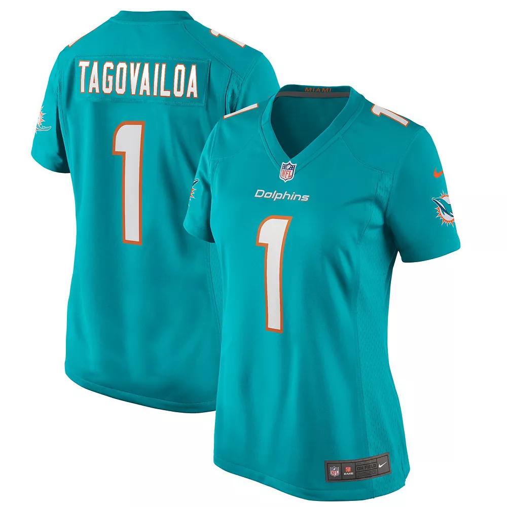 Women's Nike Tua Tagovailoa Aqua Miami Dolphins Game Jersey, Size: XL, Turquoise A Product Image