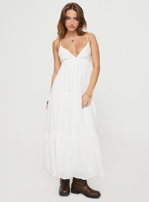 Koko Maxi Dress White Product Image