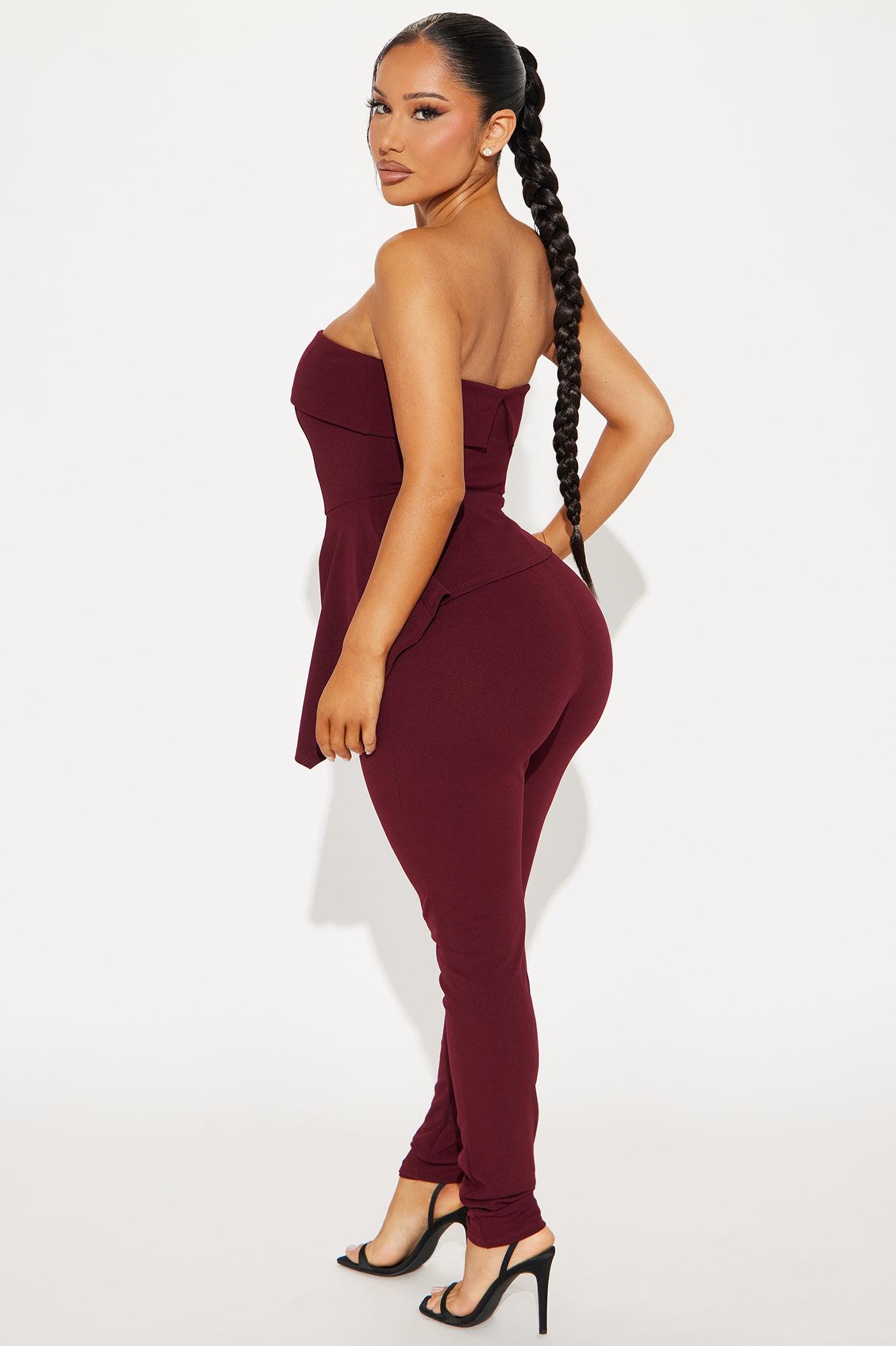 Go Get Her Jumpsuit - Wine Product Image