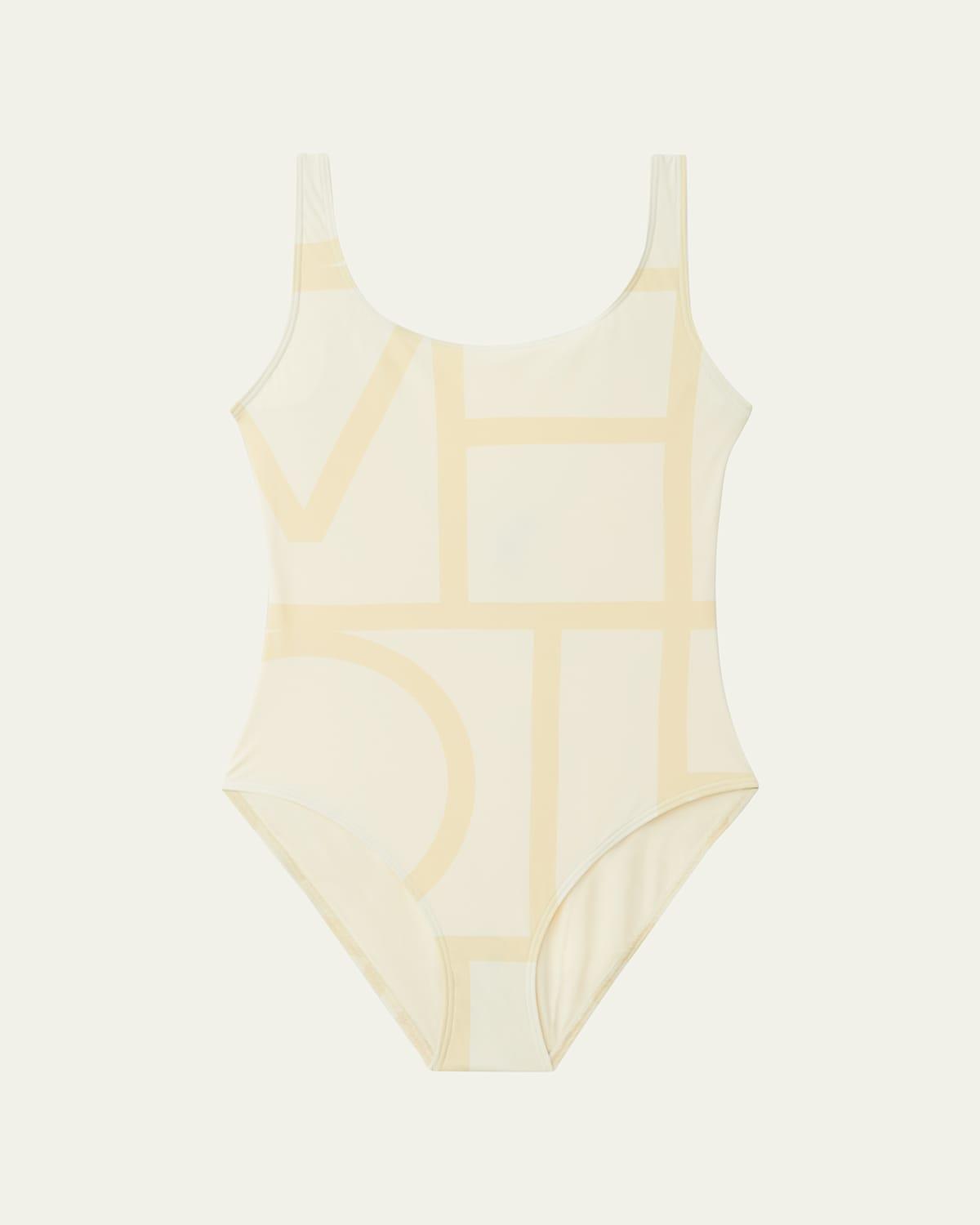 Womens Monogram One-Piece Swimsuit Product Image