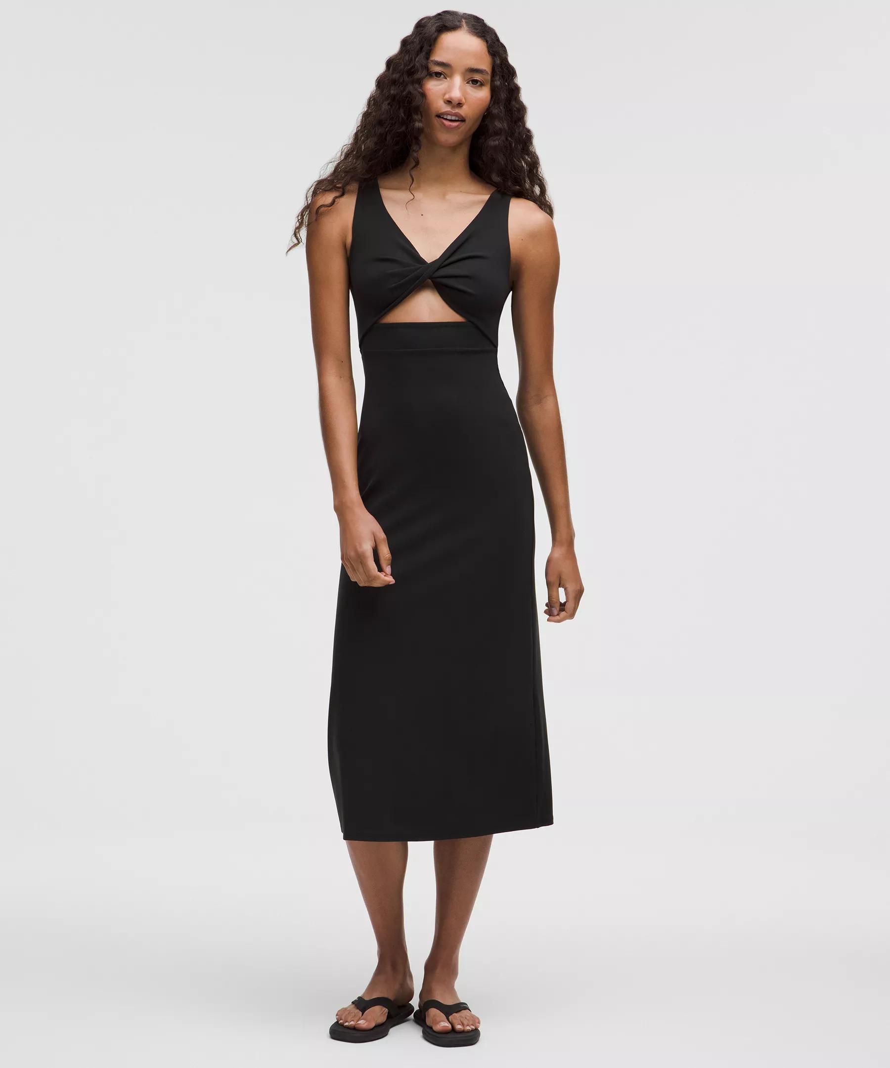 Nulu Twist-Front Midi Dress Product Image