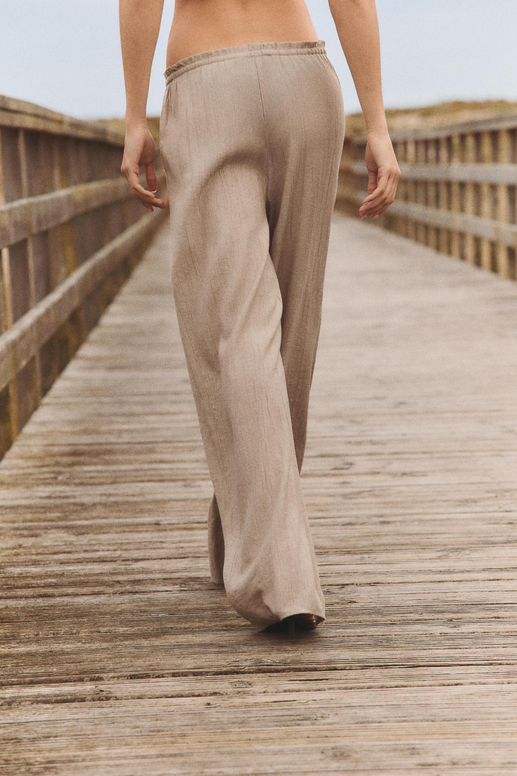 TEXTURED WEAVE PANTS Product Image