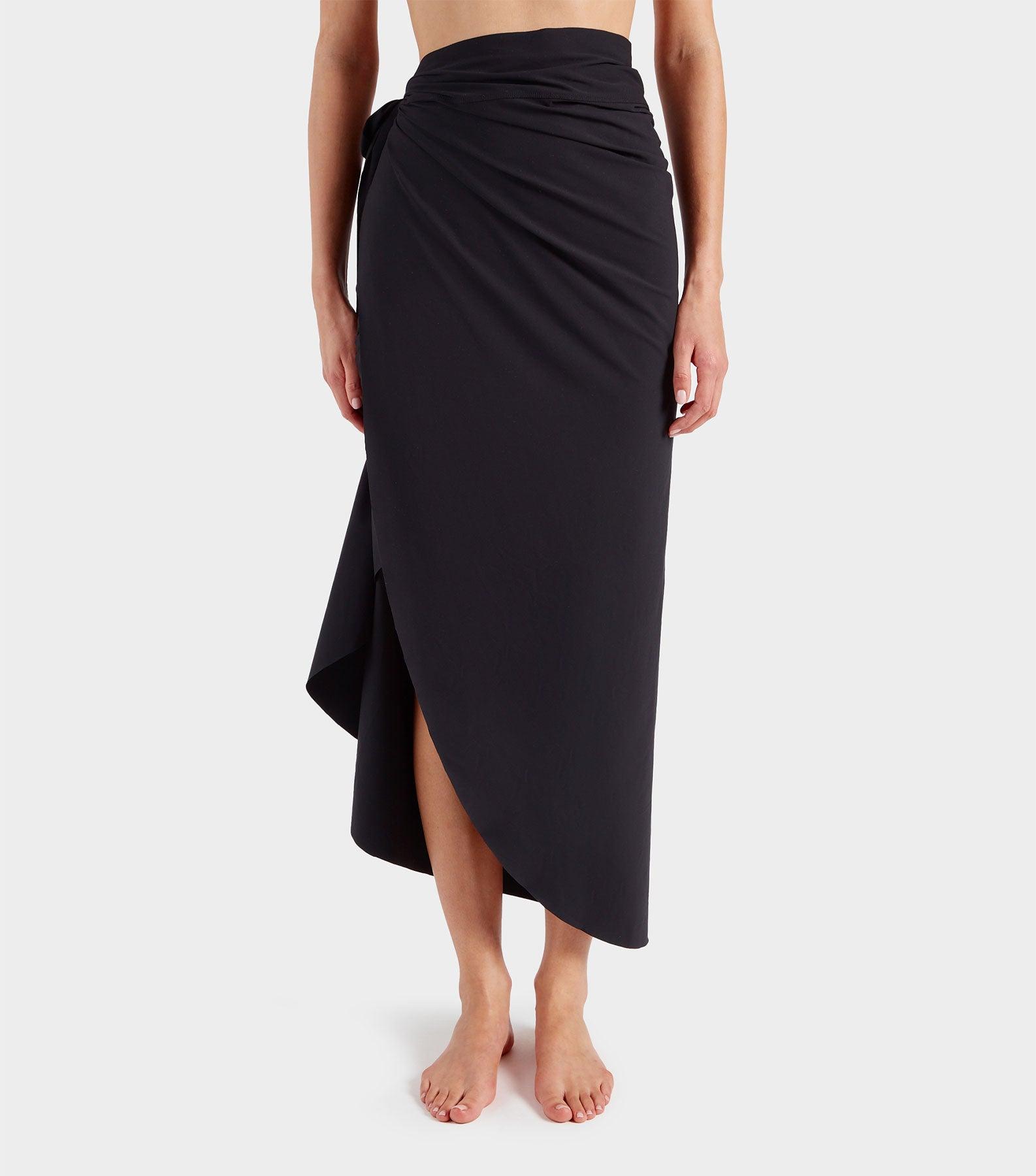Long UPF 50+ Sarong - Black Product Image