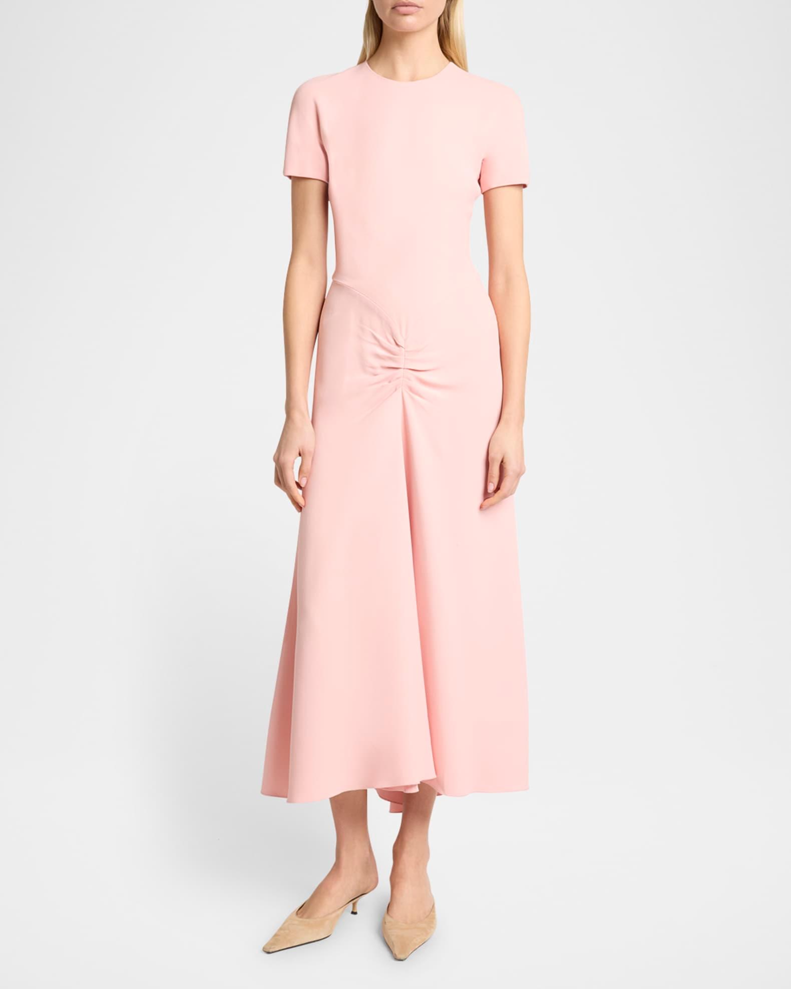 Gathered T-Shirt Midi Dress Product Image