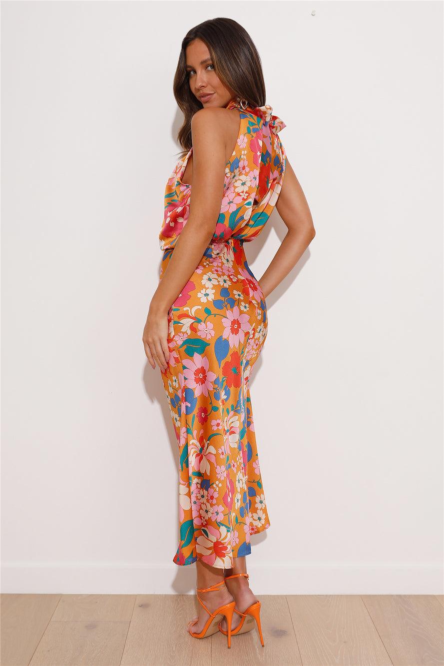 Magical Vibes Maxi Dress Orange Product Image