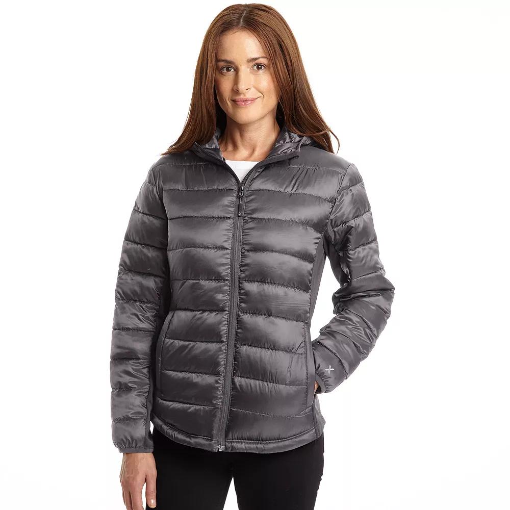 Womens Excelled Excelled Women's Hybrid Hooded Puffer,  Product Image