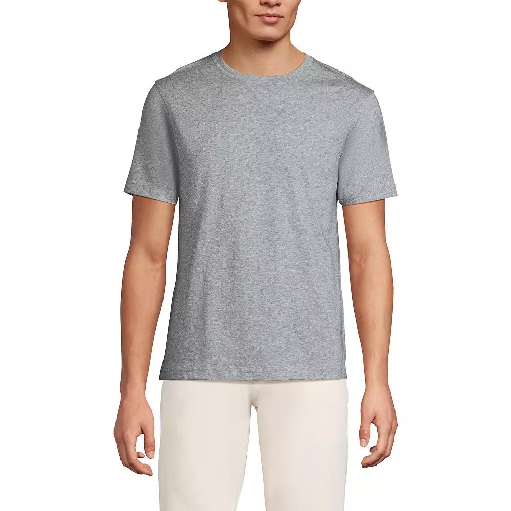 Men's Lands' End Supima Crewneck Tee,  Product Image