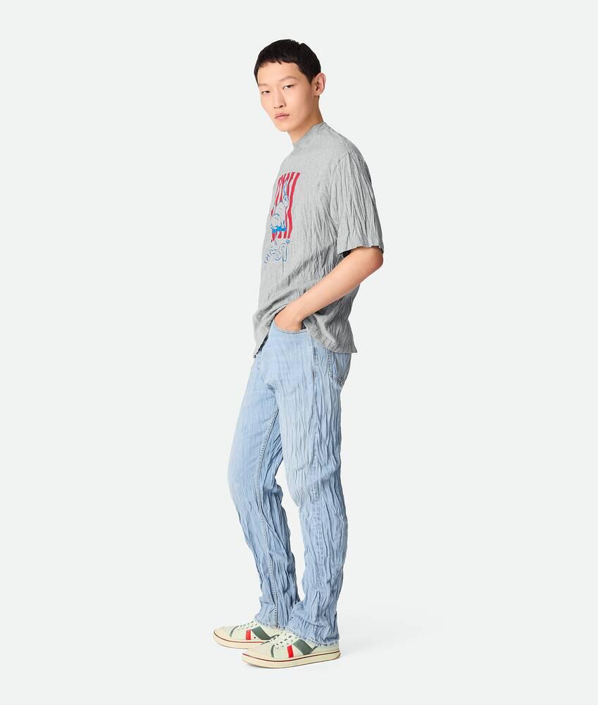 Men's Crushed Jeans in Light blue Product Image