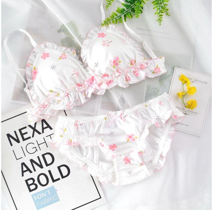 Set: Printed Bra + Panties Product Image