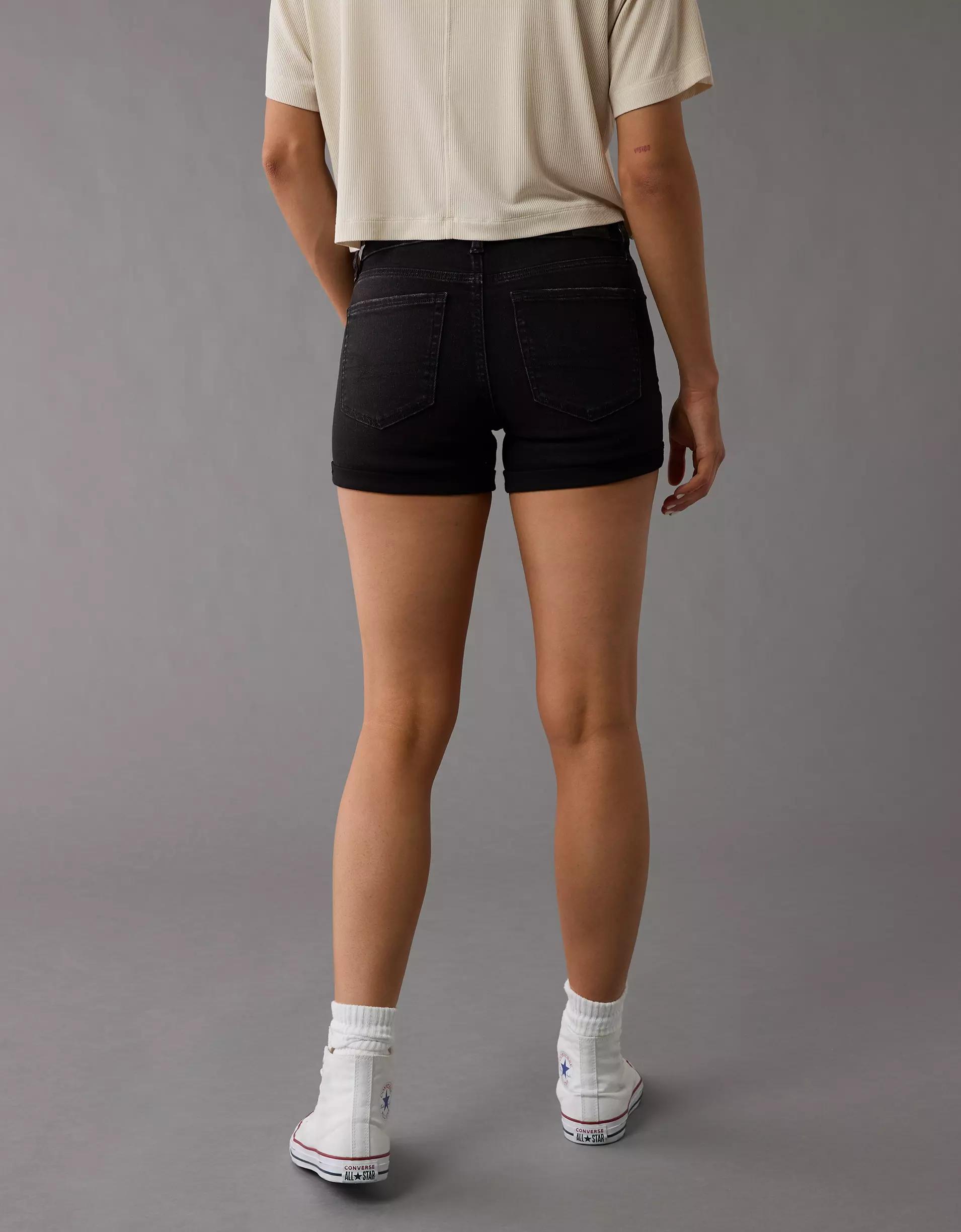 AE Next Level Low-Rise Denim Midi Short Product Image