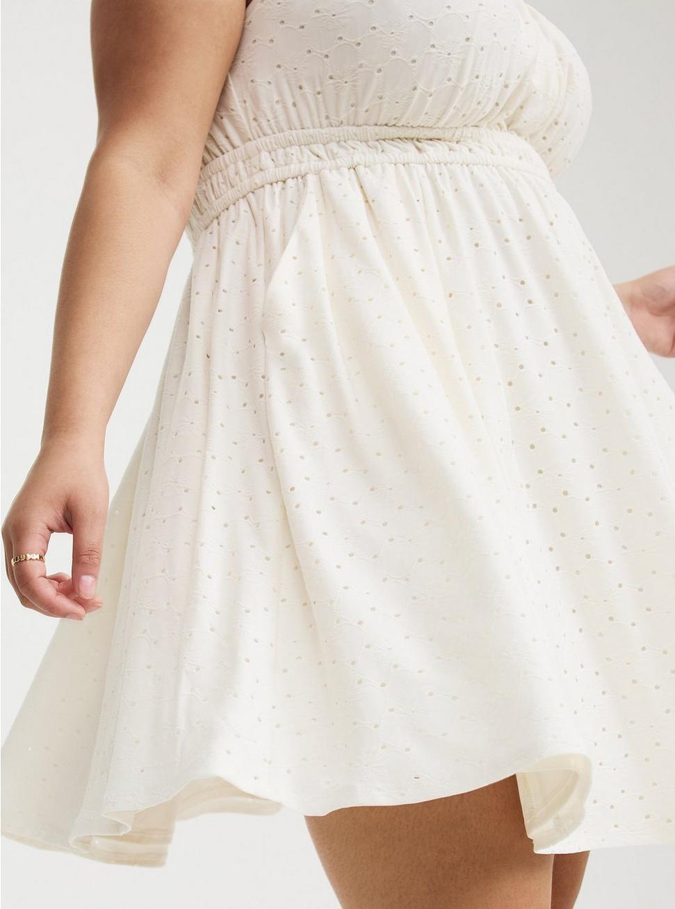 Mini Knit Eyelet Dress Product Image