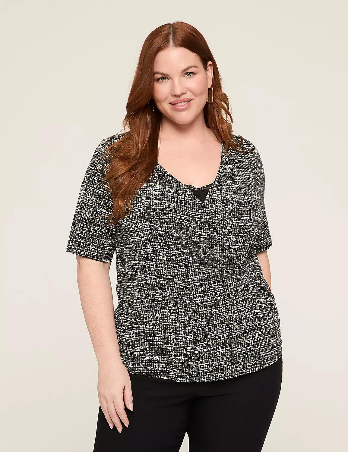 V-Neck Surplice Top Product Image