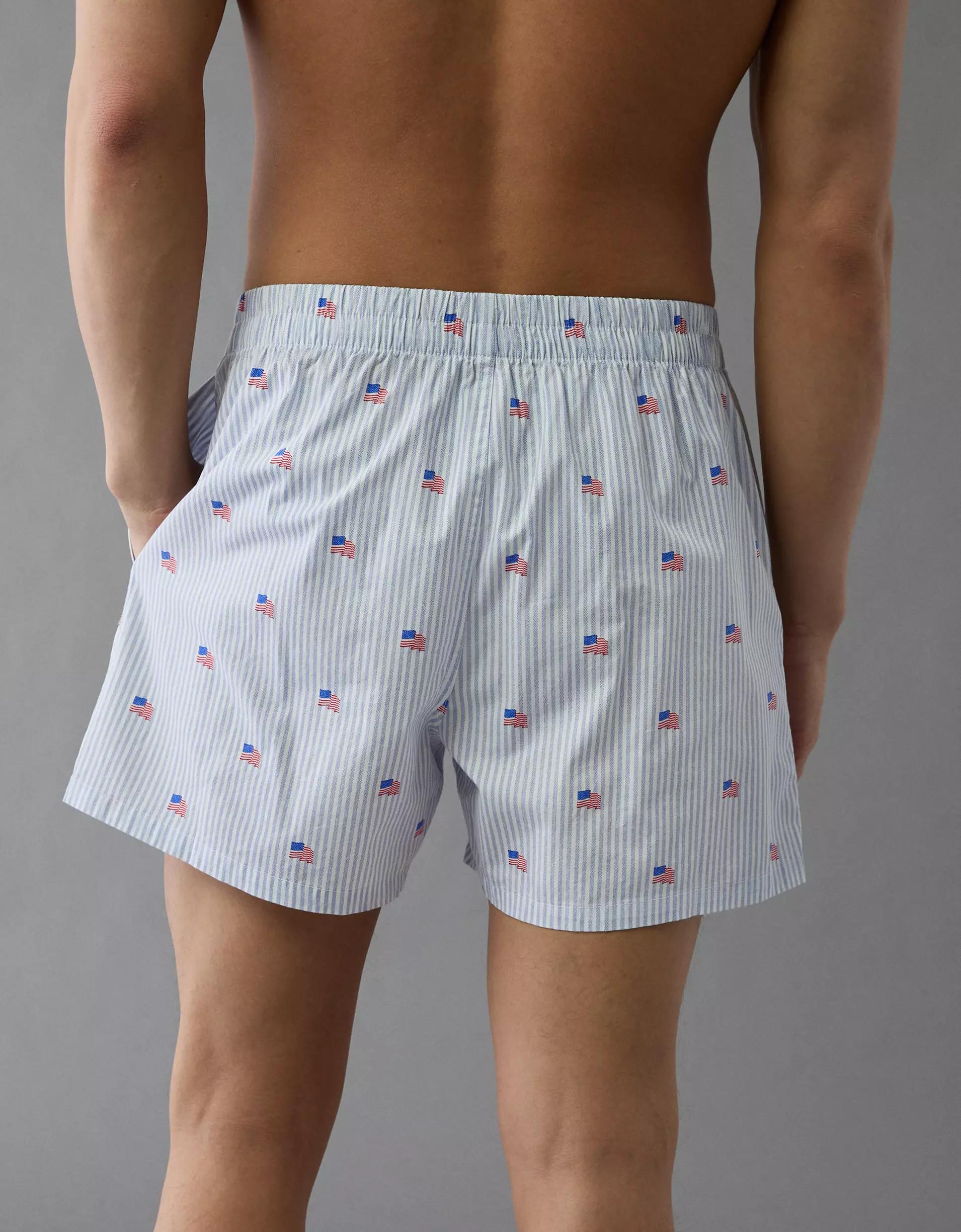 AEO Men's Watercolors Ultra Soft Pocket Boxer Short Product Image