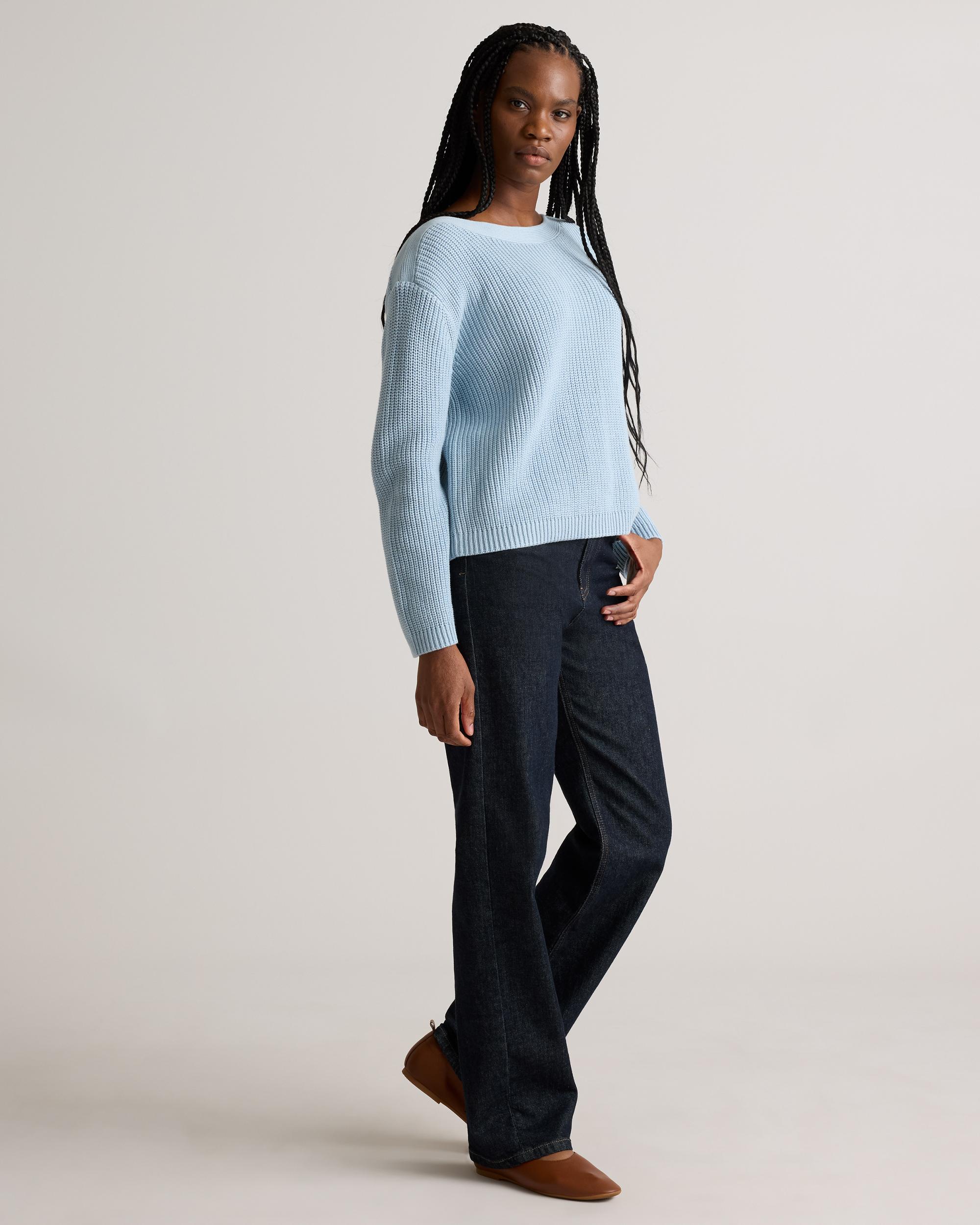 Quince | Women's Fisherman Boatneck Sweater Size XS, Organic Cotton Product Image