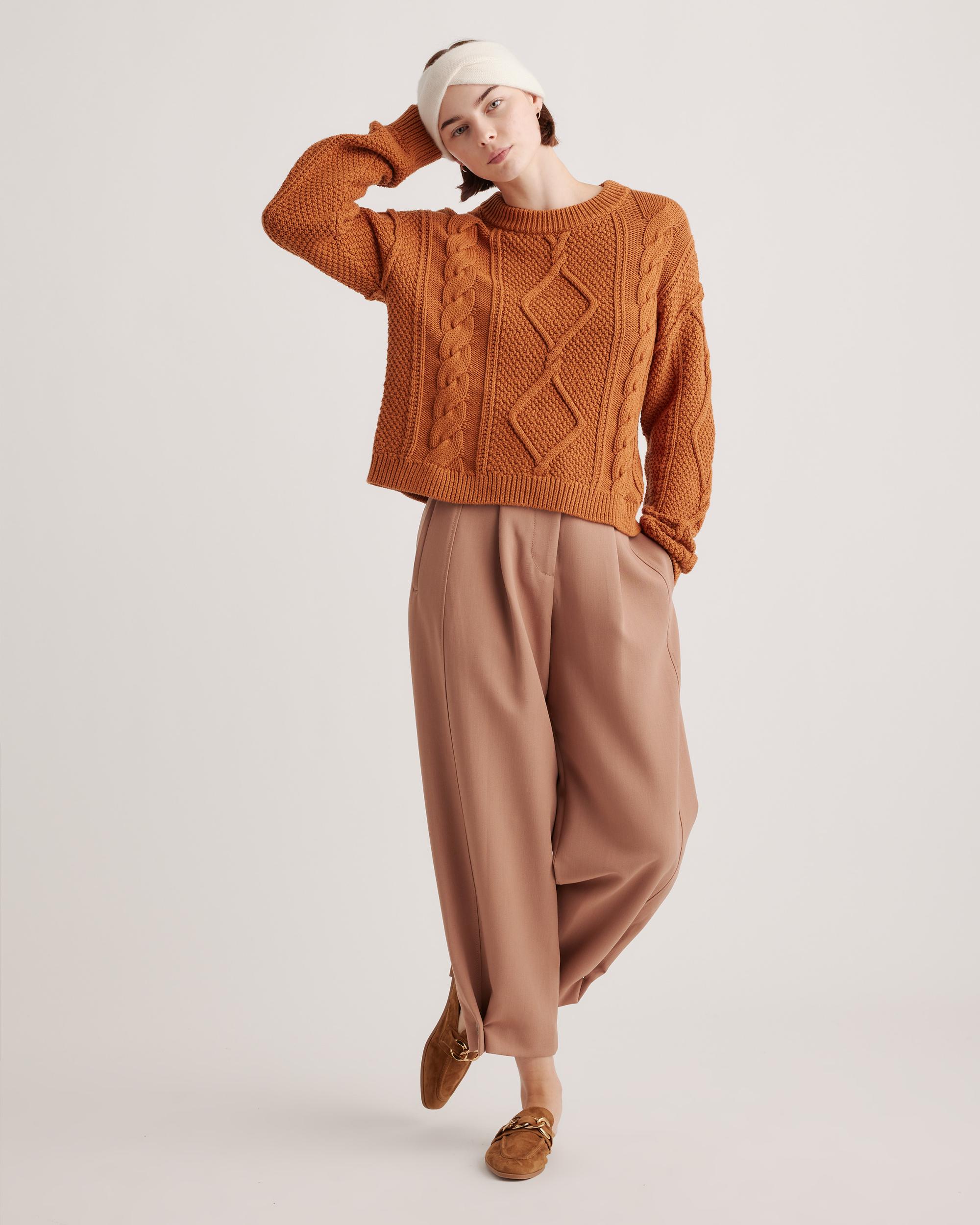 Quince | Women's Mongolian Cashmere Twist HeadBand Rings Product Image