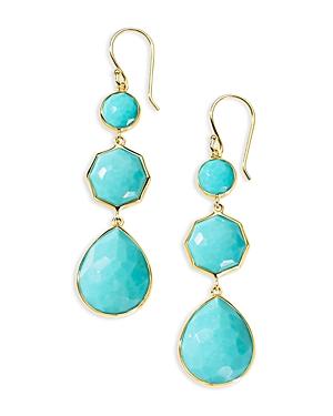 Womens Rock Candy Small Crazy 8S 18K Green Gold & Gemstone Drop Earrings Product Image