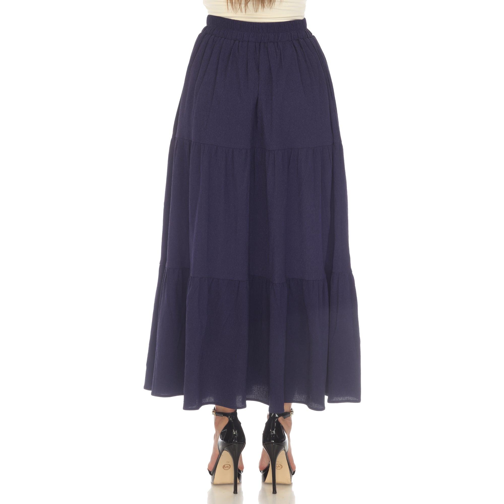 Pleated Tiered Maxi Skirt Product Image