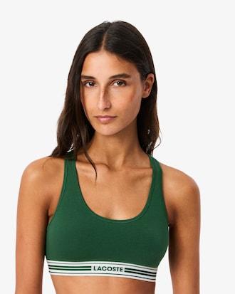 Contrast Band Stretch Cotton Bralette Product Image