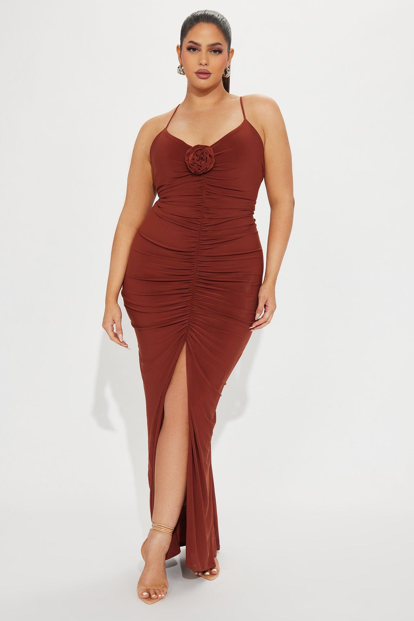 Look My Way Maxi Dress - Rust Product Image