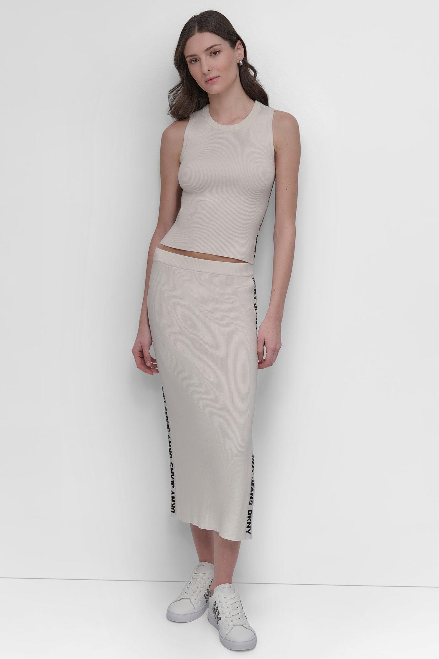 CROPPED LOGO-TRIMMED TOP Product Image