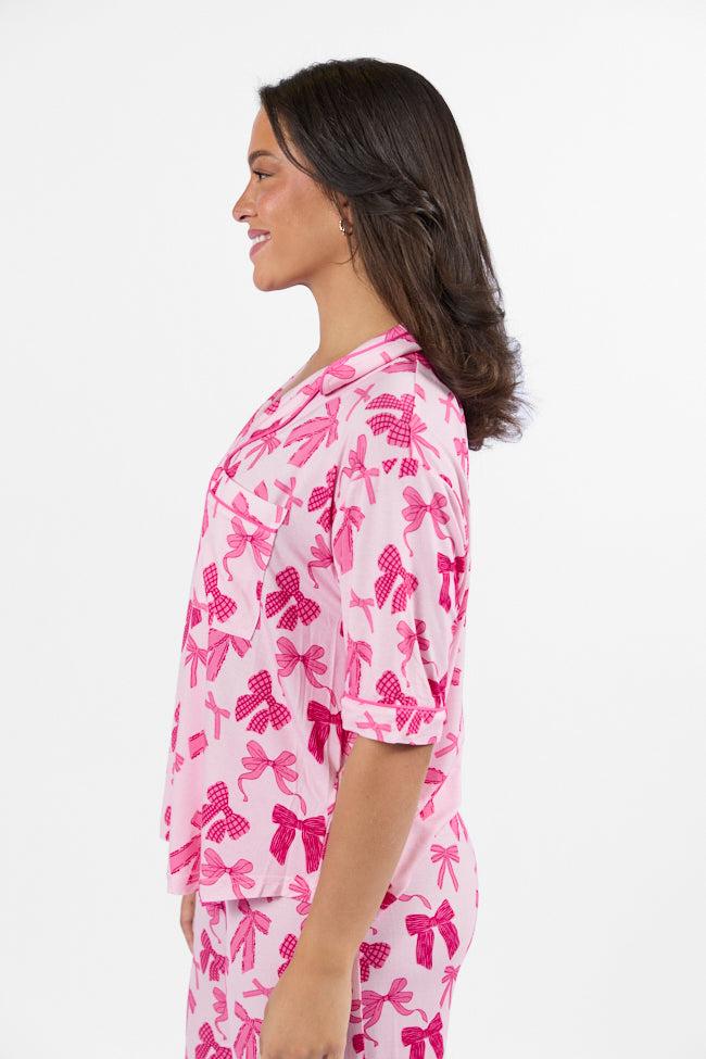 Good To Get Away In Put A Bow On It Pajama Top FINAL SALE Product Image