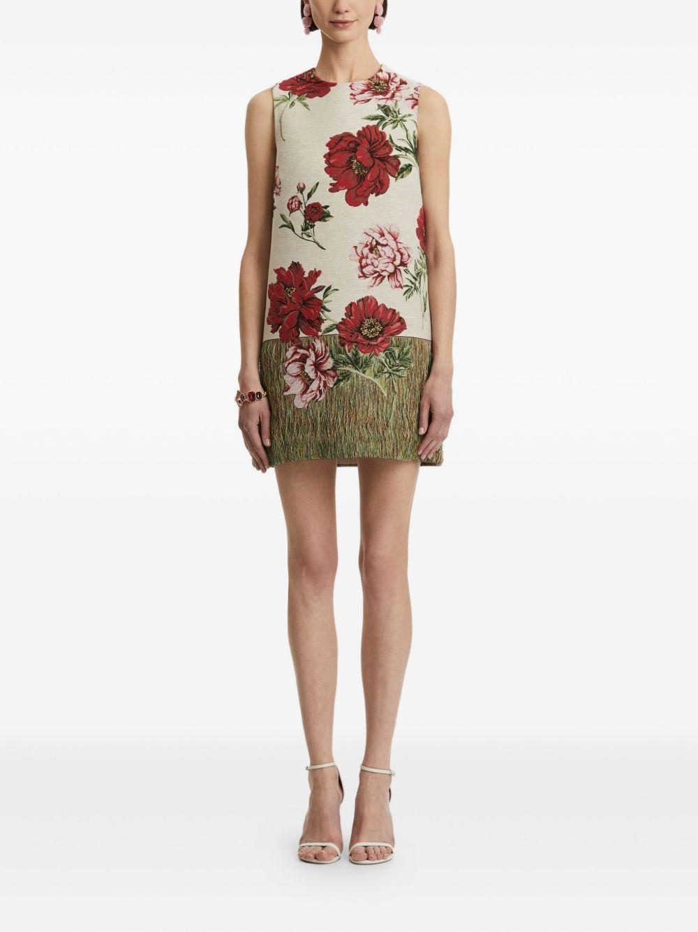 peony floral shift mini dress Product Image