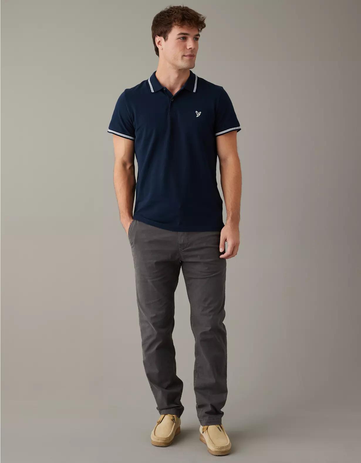 AE Flex Athletic Straight Lived-In Khaki Pant Product Image