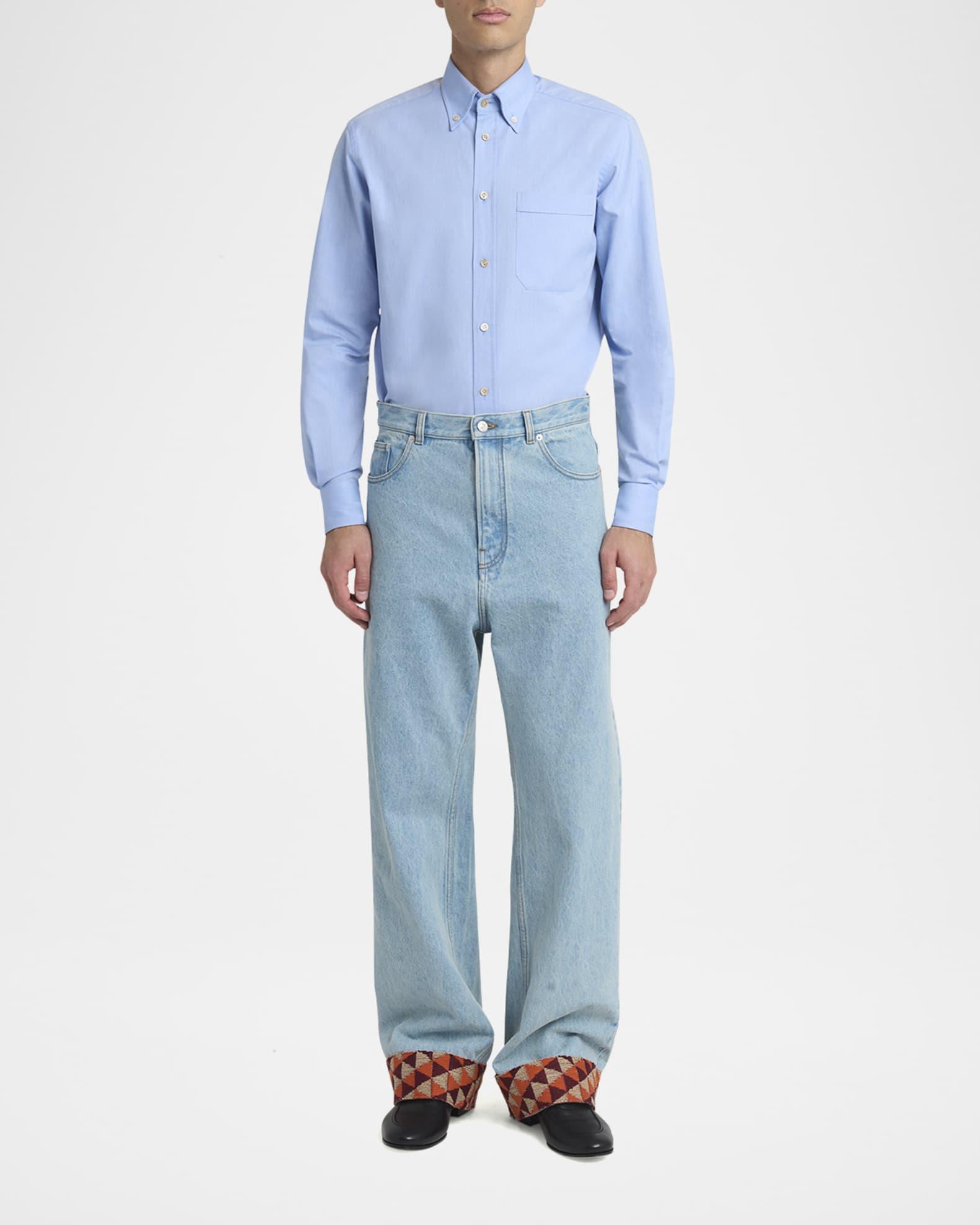 Men's Oxford Button-Collar Dress Shirt Product Image